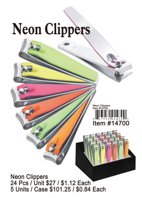 Neon Clippers - 24 Pieces Unit