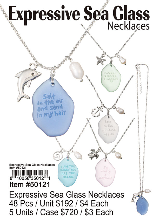 Expressive Sea Glass Necklaces